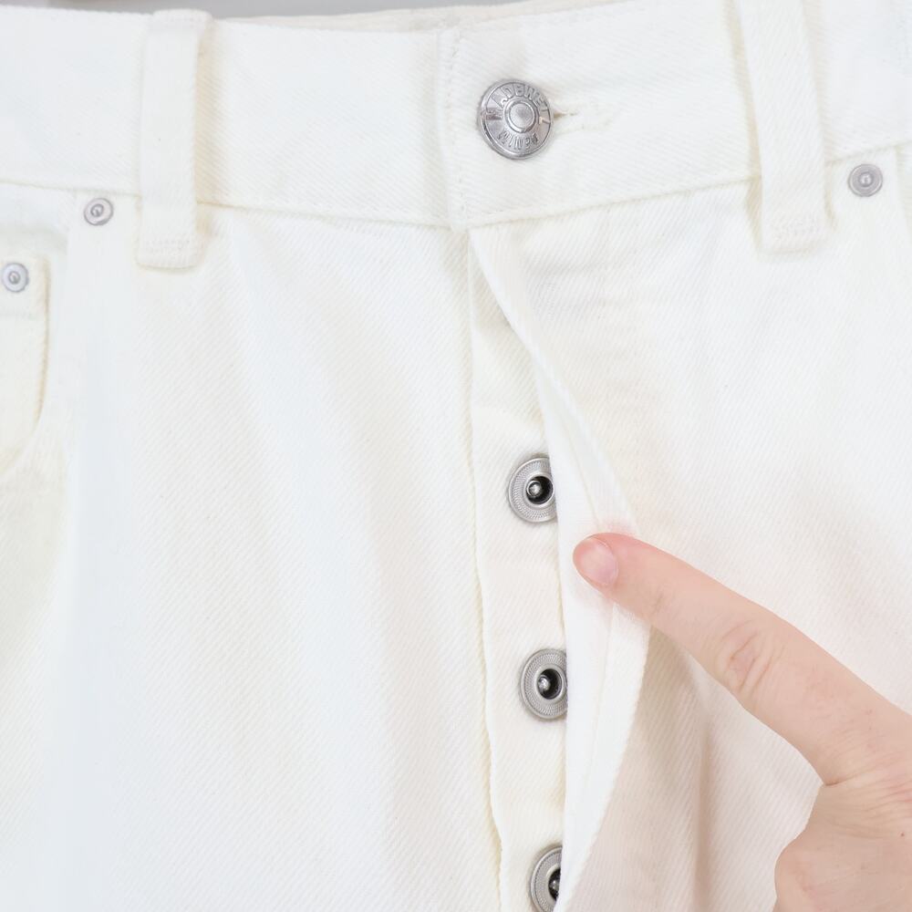 NWT Madewell The Curvy Pieced Barrel-Leg Jean Relaxed Fit In Tile White Size 30 - Picture 8 of 12